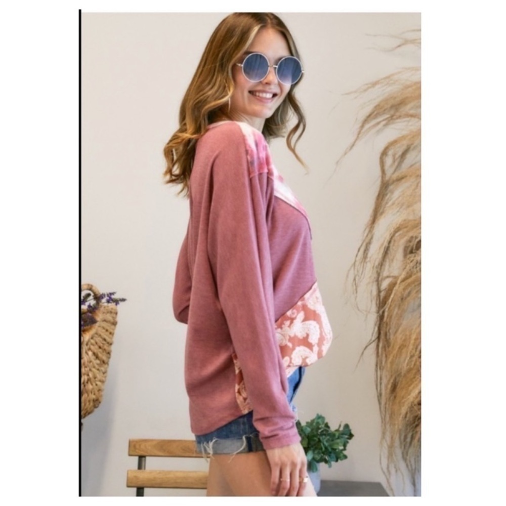 Paistey tie dye pattern women’s top - Picture 5 of 8